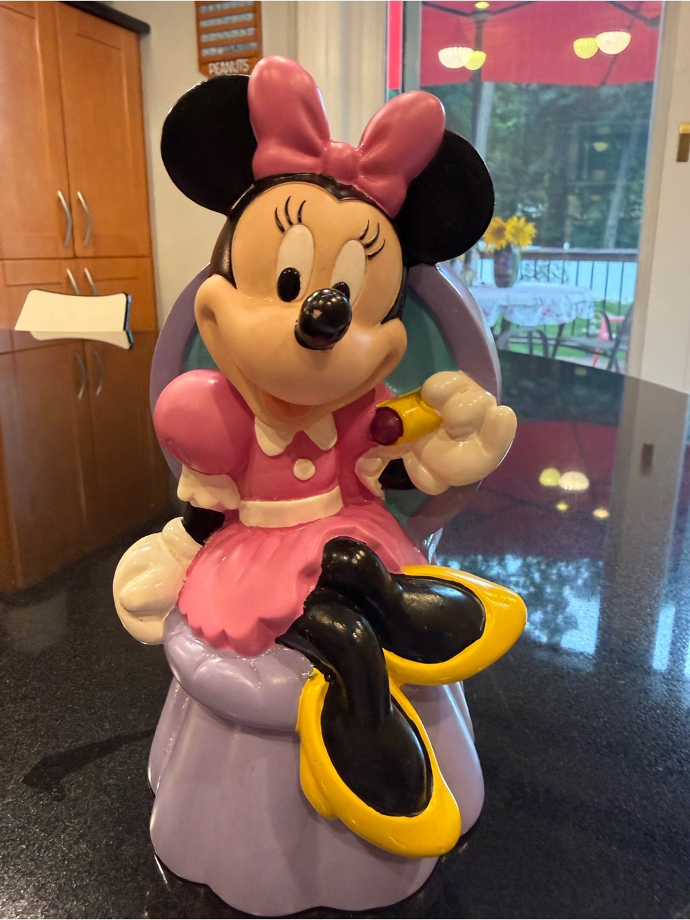 Disney Minnie Mouse Pink and Purple Vintage Bank
